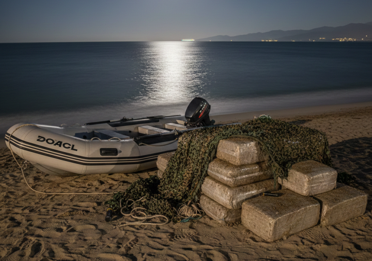 Saisie de plus d’une tonne de cannabis lors d’une tentative de trafic à la plage de Dalia